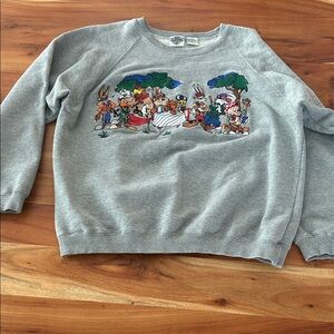 Vintage 1991 Warner Bros Acme Sweatshirt Embroidered with Looney Tune Characters